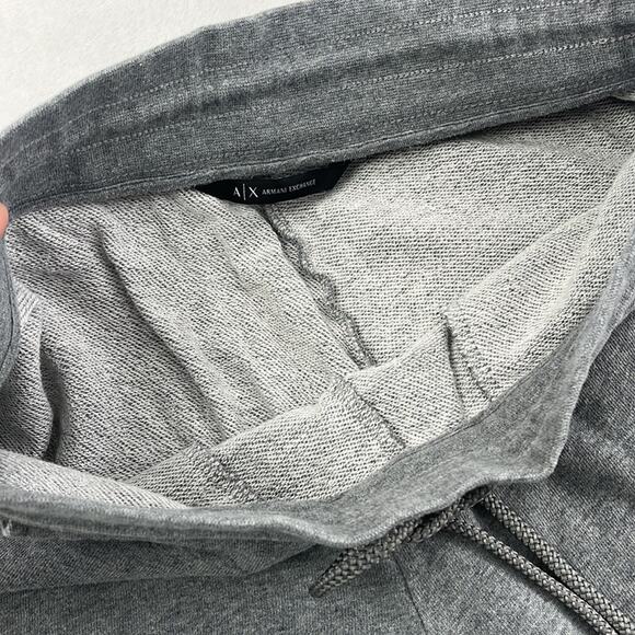 Armani Exchange S Gray Elastic Drawstring Jogger Cotton Blend Sweatpants - Picture 4 of 16